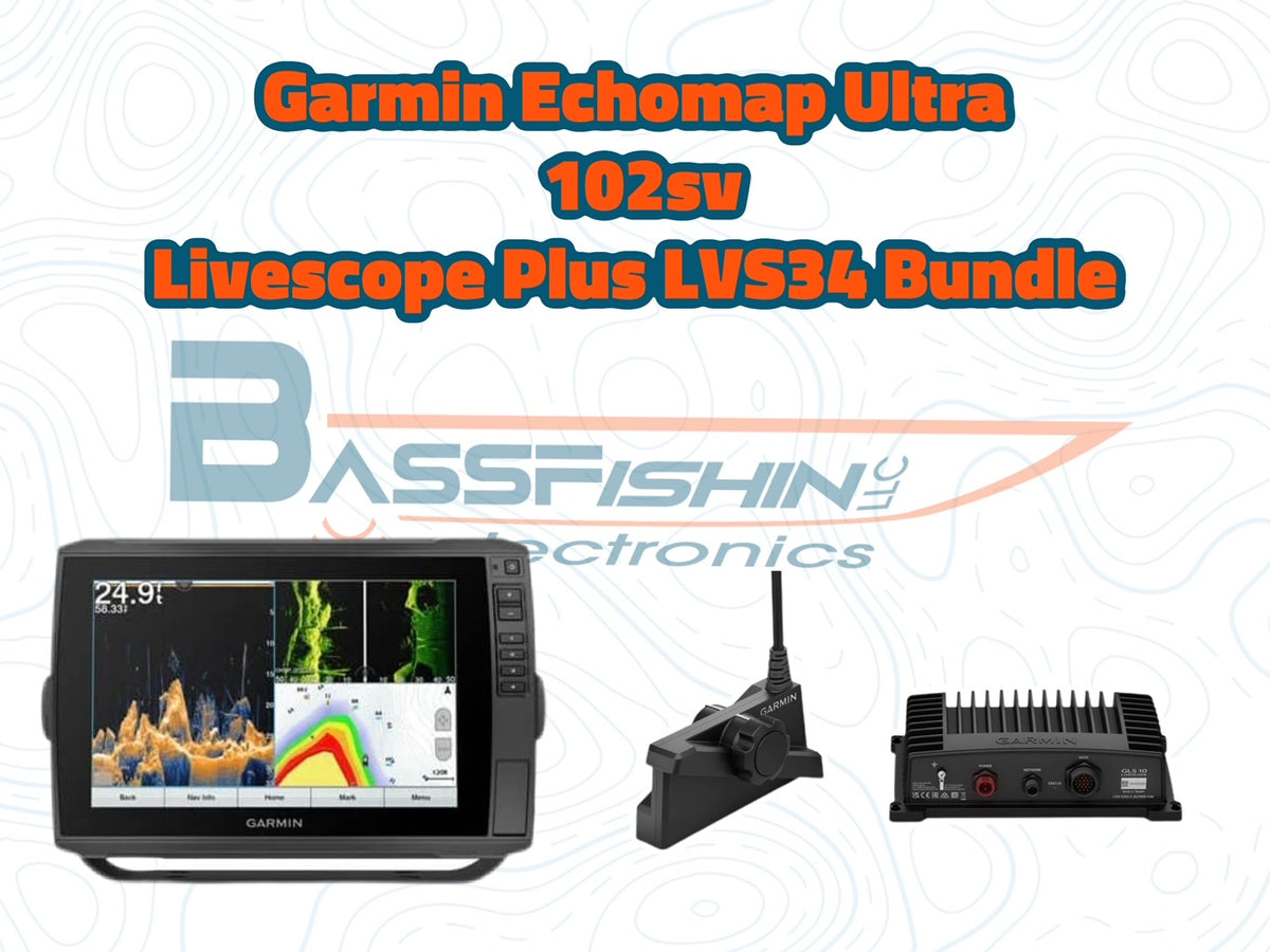 Garmin ECHOMAP UHD 93sv & LiveScope LVS34 Bundle