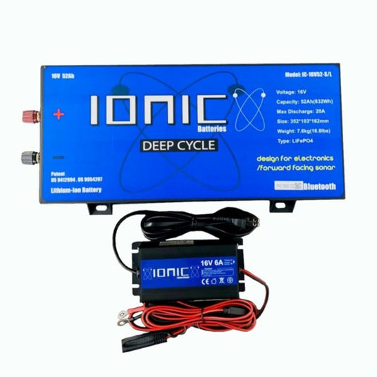 Ionic 16V 52AH Marine Electronics/FFS Lithium Battery